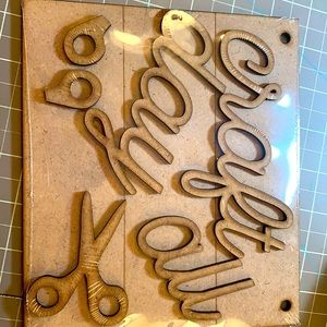 DIY craft all day sign to decorate as you want